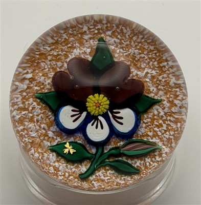 Charles Kaziun Pansy Paperweight