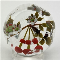 William Manson / Caithness Glass Cherries paperweight