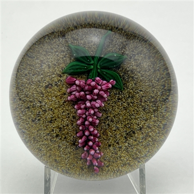 1979 William Manson Paperweight - Lilac Blossom