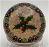 Perthshire Christmas Holly Paperweight