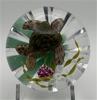 2016 Ken Rosenfeld Sea Turtle Paperweight