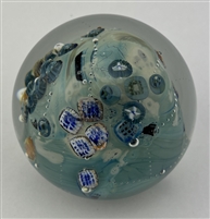 1989 Josh Simpson Inhabited Planet Paperweight