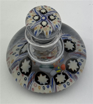 Vasart Spoke Patern Millefiori Inkwell