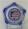 1976 Whitefriars Millefiori American Flag  Paperweight