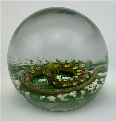 Paul Ysart Green Aventurine Coiled Snake