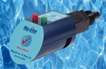 Hy-Lite Resistivity Water Quality Indicator Light - 2 MEG Ohm/cm Threshold Setting, with Audible Alarm, 1/2" & 3/4" Male NPT Connection, HyTran-A 110 VAC/12 VDC Transformer w/ 8' power cord