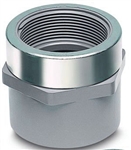 CPVC Reducing Female Adapter Fitting, Scehdule N80, 3/4" Solvent Socket "Slip" x 1/2" Female NPT SS Reinforced,