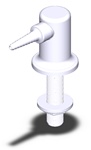 Marquest Laboratory Turret, Deck or Wall Mount, Remote, No Valve, High Purity Solef PVDF