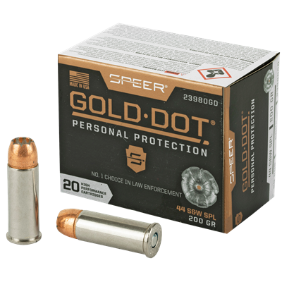 Speer Gold Dot .44 S&W Special 200 Grain GDHP 20 Round Box 23980GD