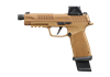 SIG SAUER P365-FUSE TACOPS ROMEO-X SIG-LOC 9mm pistol with 4.9 inch threaded barrel in coyote
