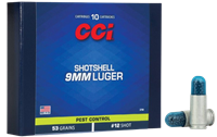 CCI Pest Control Shotshell 9mm Luger #12 Shot 10 Rounds