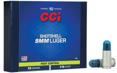 CCI Pest Control Shotshell 9mm Luger #12 Shot 10 Rounds