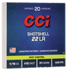 CCI Rimfire Shotshell 22 Long Rifle #12 Shot 20 Rounds
