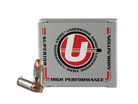 Underwood 9mm Luger +P 90gr Xtreme Defender solid monolithic self-defense ammo 20 round box
