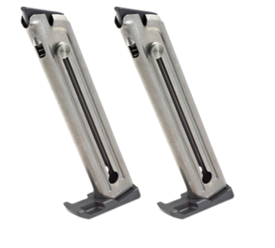 Ruger Mark IV 22/45 .22 LR 10 Round E-Nickel Steel Factory Magazine Value 2-Pack 90646