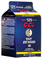 CCI VNT 22 WMR 30 Grain Varmint Tip Ammunition 125 Rounds