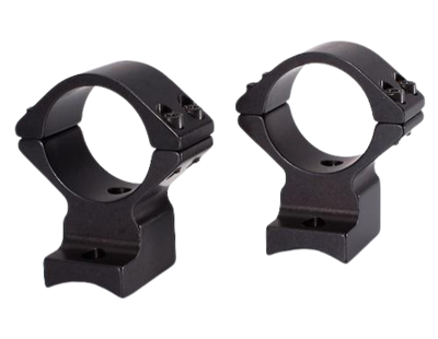 Side view of Talley one-piece low height scope rings for Howa 1500 Mini rifles â€“ fits 1 inch tubes