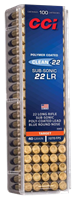 CCI Clean-22 High Velocity 22 LR 40 Grain Polymer Coated Lead Round Nose 100 Round Box 934CC