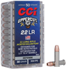 CCI Uppercut 22 LR 32 Grain Jacketed Hollow Point 50 Round Box 960CC ammunition