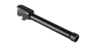 SilencerCo SIG P365 XL threaded barrel 9mm with 1/2x28 threads, 4.3 inch length, black nitride finish, and thread protector