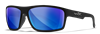 Wiley X Peak Sunglasses - American Made - Polarized Blue Mirror Lens - Ballistic Protection - Outdoor Eyewear