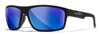 Wiley X Peak Sunglasses - American Made - Polarized Blue Mirror Lens - Ballistic Protection - Outdoor Eyewear