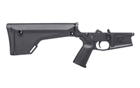 AERO PRECISION M5 (.308) COMPLETE LOWER RECEIVER W/ MOE GRIP & FIXED RIFLE STOCK - ANODIZED BLACK