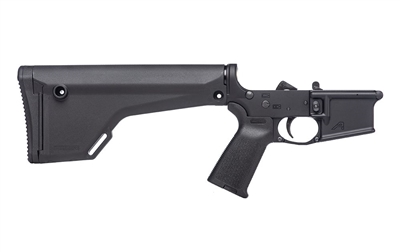 AERO PRECISION AR15 COMPLETE LOWER RECEIVER WITH MOE GRIP & FIXED RIFLE STOCK - BLACK