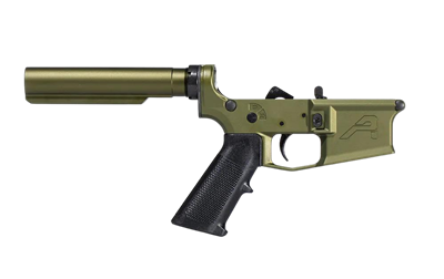 Aero Precision M4E1 Carbine Complete Lower Receiver with A2 Grip and No Stock - OD Green Anodized