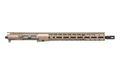 AERO PRECISION M4E1 THREADED 16" 5.56 COMPLETE UPPER - WITH: 15" ATLAS R-0NE MLOK HANDGUARD - FDE