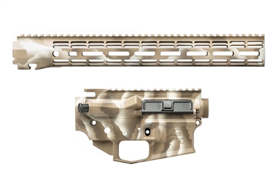 AERO PRECISION M4E1 BUILDER SET W/15" ATLAS R-ONE M-LOK HANDGUARD - FREEHAND ARID CAMO