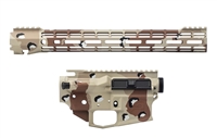 AERO PRECISION M4E1 BUILDER SET W/15" ATLAS S-ONE M-LOK HANDGUARD - CHOCOLATE CHIP CAMO BUILDER SET