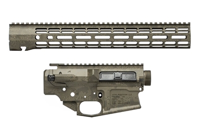 AERO PRECISION M5 BUILDER SET W/15" ATLAS R-ONE M-LOK HANDGUARD - BDL HALFTONE OD BUILDER SET