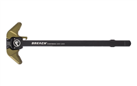 Aero Precision AR10 BREACHÂ® Ambidextrous Charging Handle with Small Lever - Black/Kodiak Brown