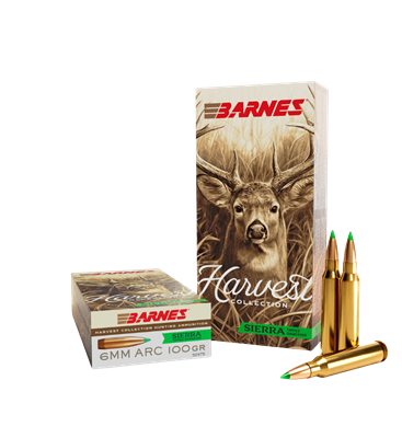 Barnes Harvest Collection 6mm ARC 100gr Sierra Tipped GameKing 20 Round Box 32475