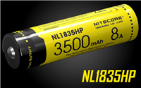 NITECORE NL1835HP 3500MAH 18650 LI-ION RECHARGEABLE BATTERY