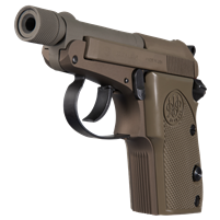 Beretta 21A Bobcat FDE 22LR Pistol, Suppressor Ready
