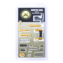 Guntec AR-15 Anti-Rotation Trigger and Hammer Pin Set â€“ Anodized Black