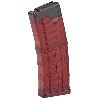 LANCER L5AWM 30RD MAGAZINE - TRANSLUCENT RED