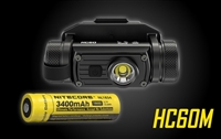 NITECORE HC60M RECHARGEABLE TACTICAL HELMET LIGHT