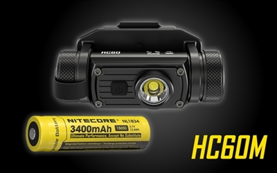 NITECORE HC60M RECHARGEABLE TACTICAL HELMET LIGHT