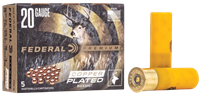 Federal Premium Vital-Shok 20 Gauge 2-3/4 Inch #3 Buckshot 20 Pellet 5 Round Box P256 3B
