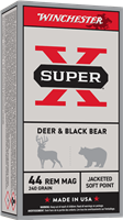 WINCHESTER USA WHITE BOX .44 MAGNUM 240GR JACKETED SOFT POINT AMMUNITION â€“ Q4240 â€“ 50 ROUND BOX