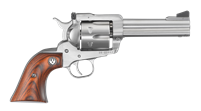 Ruger New Model Blackhawk stainless .357 Magnum 4.62 inch single-action revolver with hardwood grips