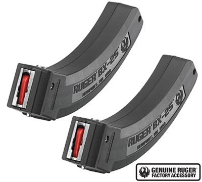 RUGER BX25 25RD 10/22 22 LONG RIFLE MAGAZINE - 2 PACK