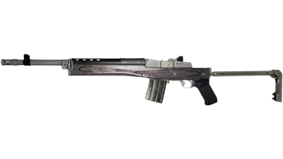 Ruger Mini-14 Tactical .300 Blackout 16.12 Inch Stainless Rifle with Samson A-TM Grey Ghost Folding Stock 5898