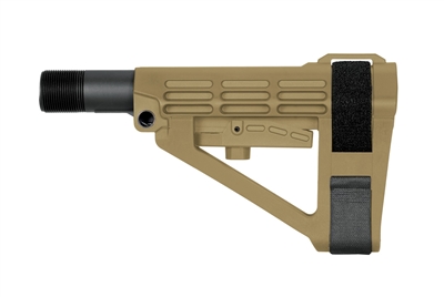 SB TACTICAL SBA4 PISTOL STABILIZING BRACE WITH CARBINE EXTENSION- FLAT DARK EARTH