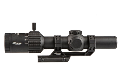 SIG SAUER TANGO MSR RIFLE SCOPE 1-10X28MM 34MM MAIN TUBE MSR-BDC10 ILLUMINATED RETICLE WITH ALPHA-MSR CANTILEVERED MOUNT