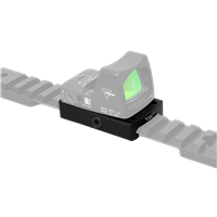 Warne 6109M Low Profile Reflex Red Dot Riser Mount - Black Anodized, Fits Picatinny