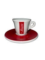 Red Stripe Espresso Cup + Saucer